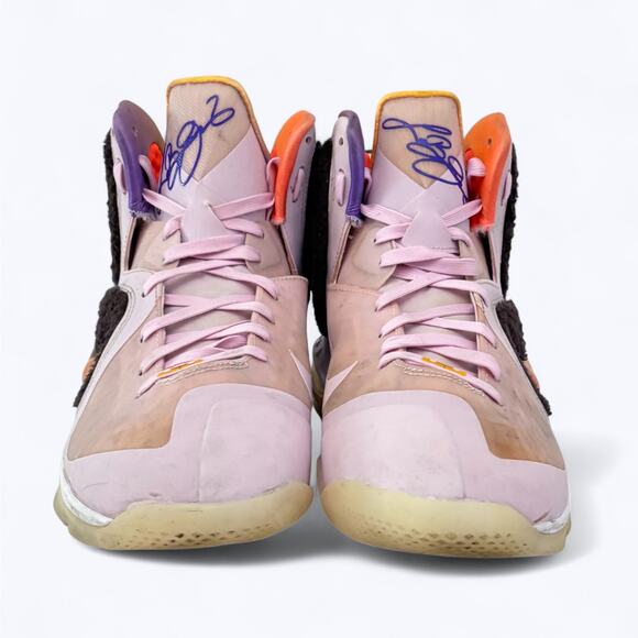 Nike LeBron 9 King of LA Basketball Shoes Regal Pink Mens Size 10.5 Mid High Top - Picture 5 of 10